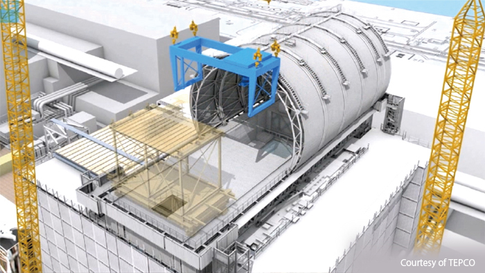 Fuel Removal System on the reactor building