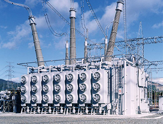 500kV-1000MVA disassembled transportation type three-phase transformer (Seibu Substation, Chubu Electric Power Co., Inc.)