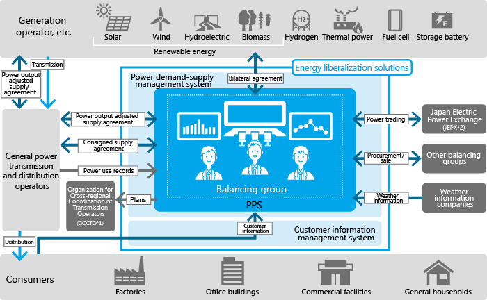 Power demand-supply management system