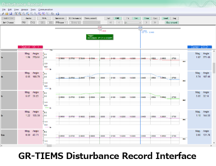 GR-TIEMS Disturbance Record Interface