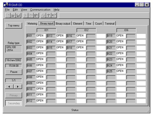 GR-100 Series Setting and Monitoring Software RSM100 ProductsPhoto