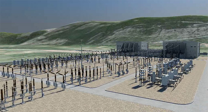 CG image of the completed power converter station
