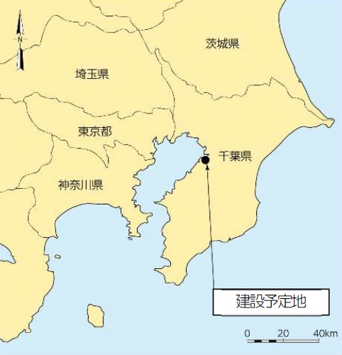 建設予定地地図