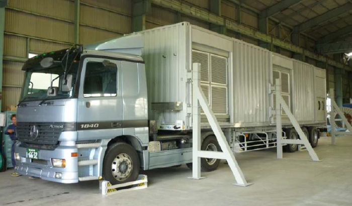 Mobile heat exchanger in case of emergency