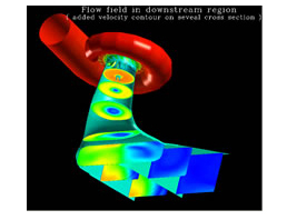 Example of hydro-turbine flow analysis