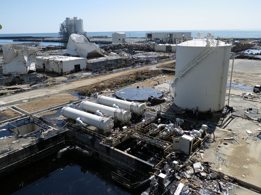 当時の原町火力発電所の様子