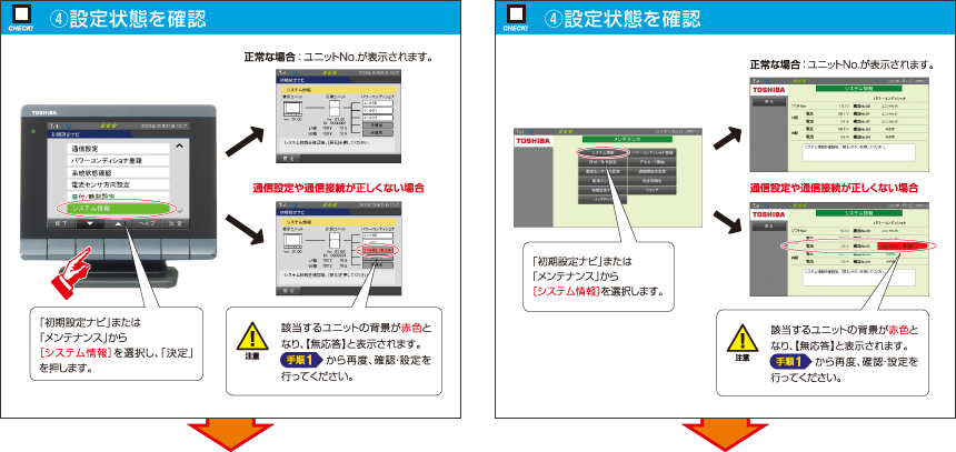 （4）設定状態を確認