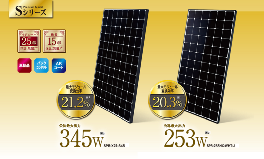 住宅用太陽電池モジュール Jシリーズ（345/253W）