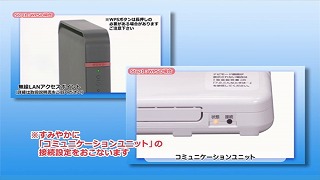 無線LANアクセスポイントのWPSボタンを押し終えたら、速やかにコミュニケーションユニットの無線LAN接続設定を行います。