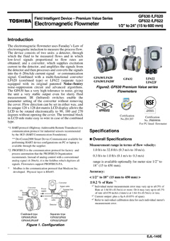 GF630/LF620,GF632/LF622 Electromagnetic Flowmeter