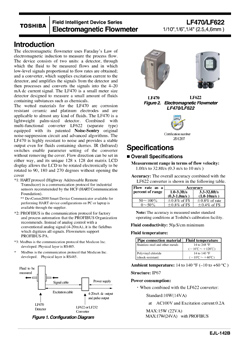 LF470/LF622 Fractional type Electromagnetic Flowmeter