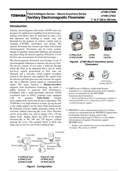 LF490/LF620,LF490/LF622 Sanitary type Electromagnetic Flowmeter