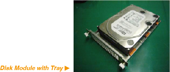 Disk Module with Tray