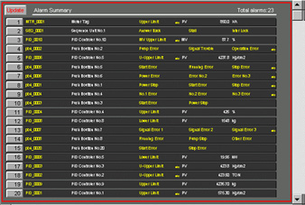 Alarm Summary Display Screen image