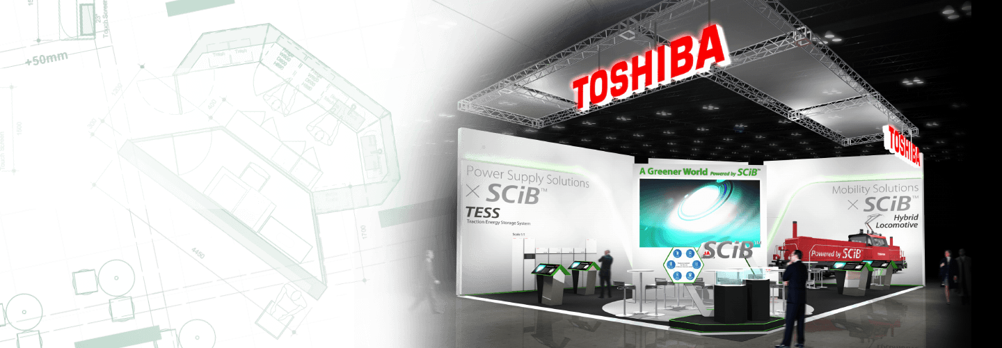 Toshiba exhibition booth image