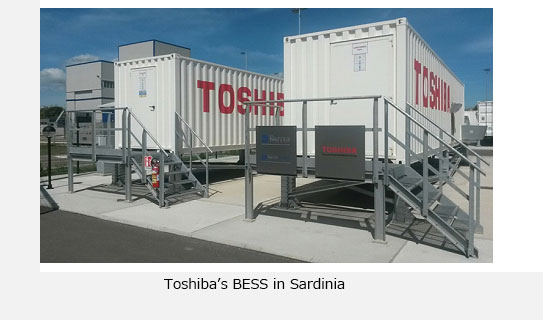 Toshiba's BESS in Sardinia