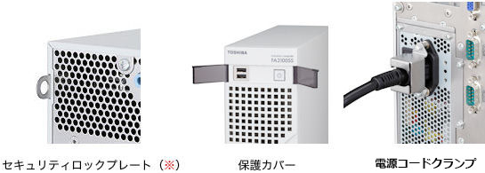 セキュリティロックプレート(※)/保護カバー/ACケーブル抜け防止金具 イメージ