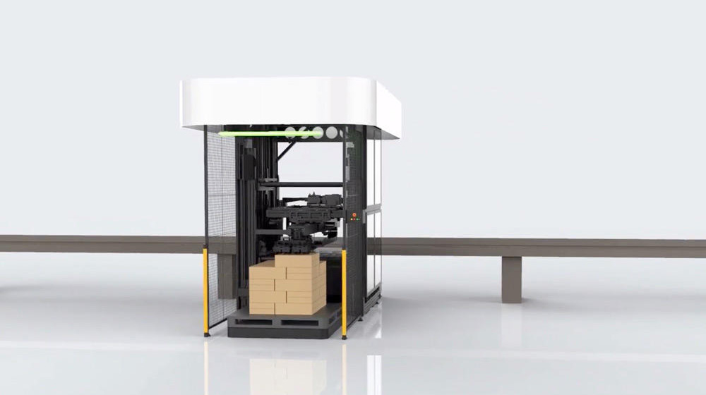 De-palletizer High-speed processing at 600pph