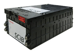 「SCiB™」を使った電池モジュール