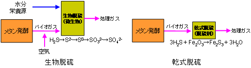 図1 生物脱硫と乾式脱硫