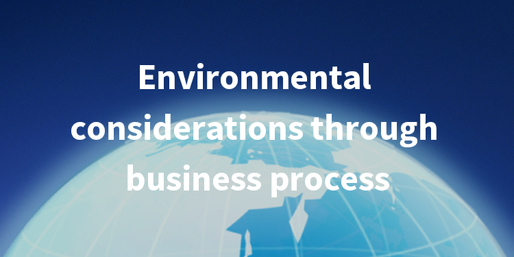 Environmental considerations through business process