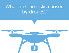 What are the risks caused by drones?