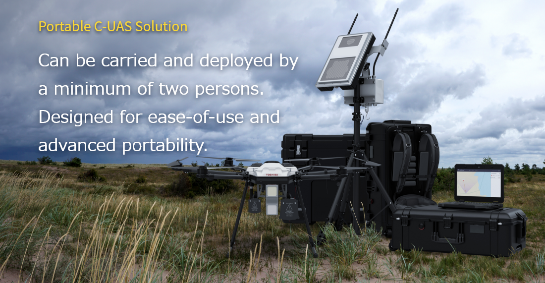 Can be carried and deployed by a minimum of two persons. Designed for ease-of-use and advanced portability.