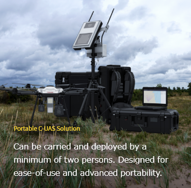 Can be carried and deployed by a minimum of two persons. Designed for ease-of-use and advanced portability.