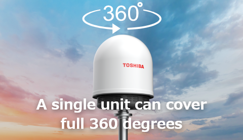 A single unit can cover full 360 degrees