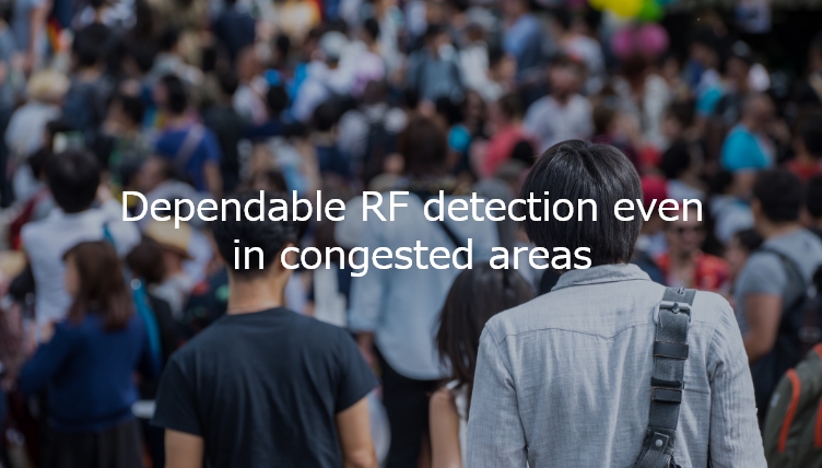 Dependable RF detection even in congested areas