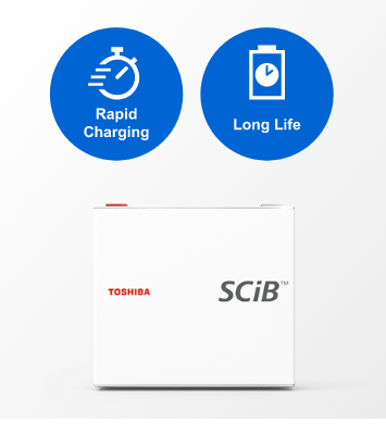 Toshiba SCiB battery  Rapid charging and long life time 