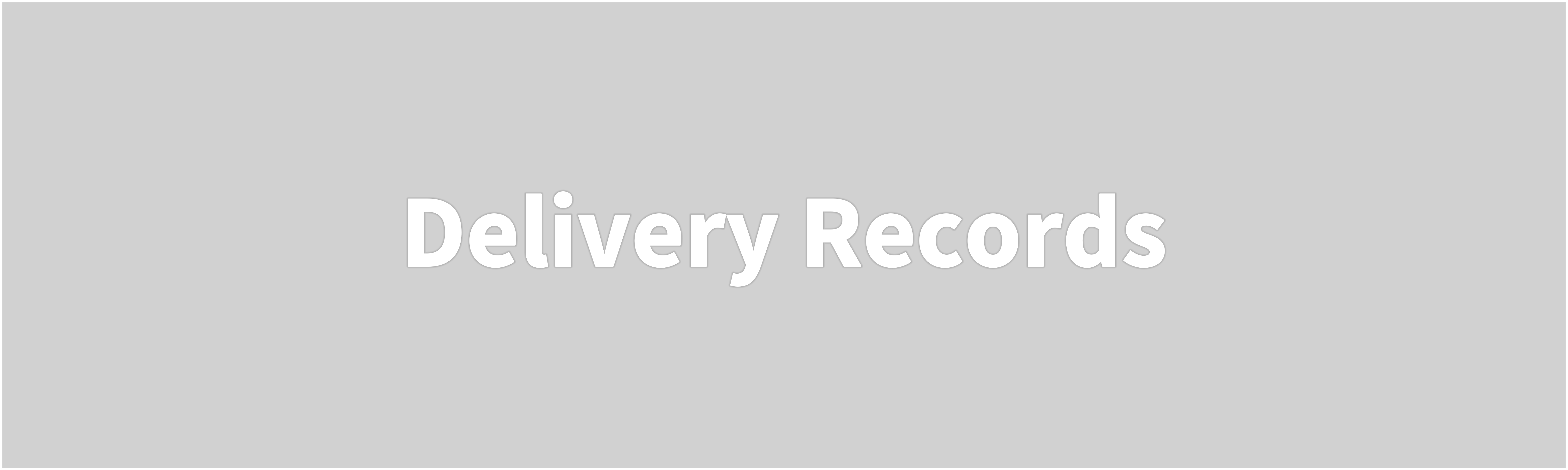 Delivery Records