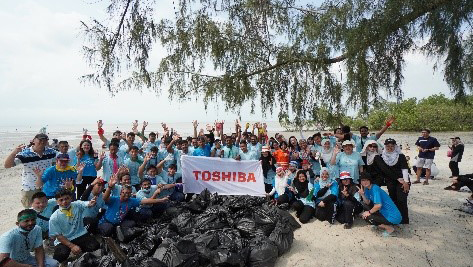image: Beach cleanup activities to raise employees’ environmental awareness