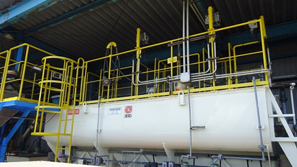 image: Environmentally conscious water recycling plant