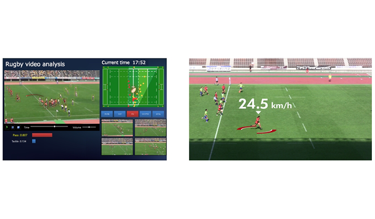 Human detection/tracking (sports video analysis) Image