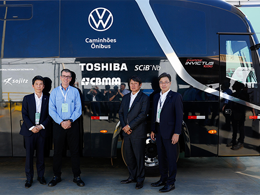 Toshiba, Sojitz and CBMM Unveil an Ultra-Fast Charging Electric Bus Prototype Powered by Next-Generation Lithium-ion Batteries with Niobium Titanium Oxide Anodes