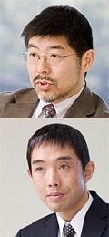 人事・総務本部次長 矢吹 修一 氏（上） 人事・総務本部委員 鈴木 隆史 氏（下）