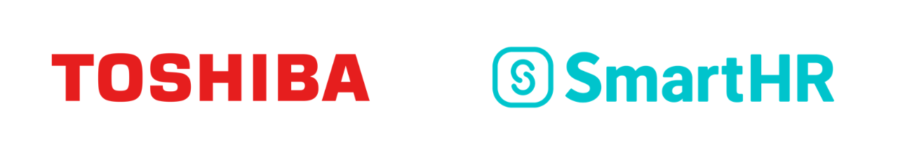 東芝（ロゴ）SmartHR（ロゴ）