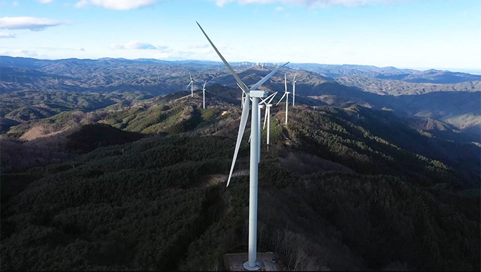 風力発電所外観 写真