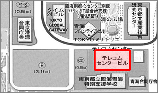 実施場所の地図