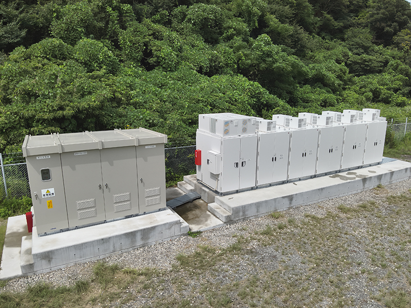 長崎第2太陽光発電所に導入した蓄電システム