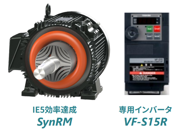 IE5効率達成SynRM　専用インバータVF-S15R　イメージ