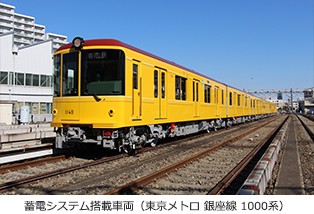 東京地下鉄株式会社様　蓄電システム搭載車両（東京メトロ 銀座線 1000系）の写真