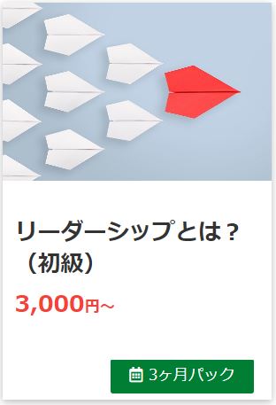 人気コンテンツ第２位：リーダーシップとは？（初級）