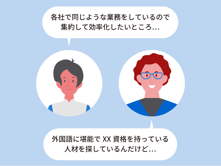 グループ会社全体で人材活用を実現したい