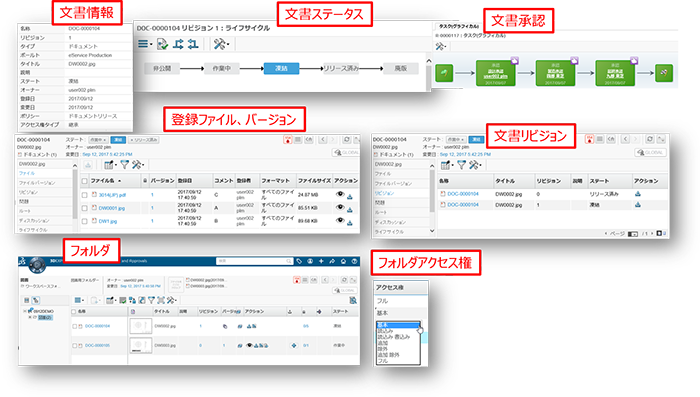 ドキュメント管理・共通機能