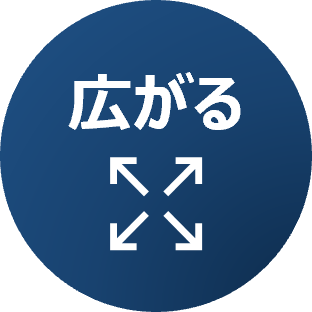 アイコン画像：広がる