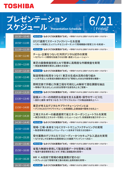 Stage Presentation Schdelue 6/21