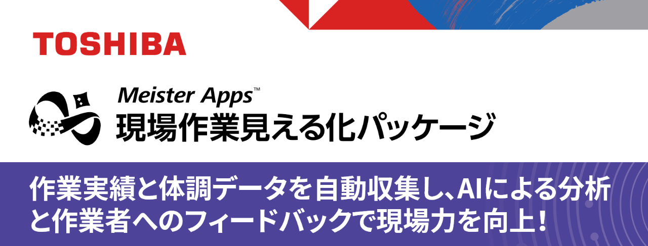 展示パネル：Meister Apps™ 現場作業見える化パッケージ