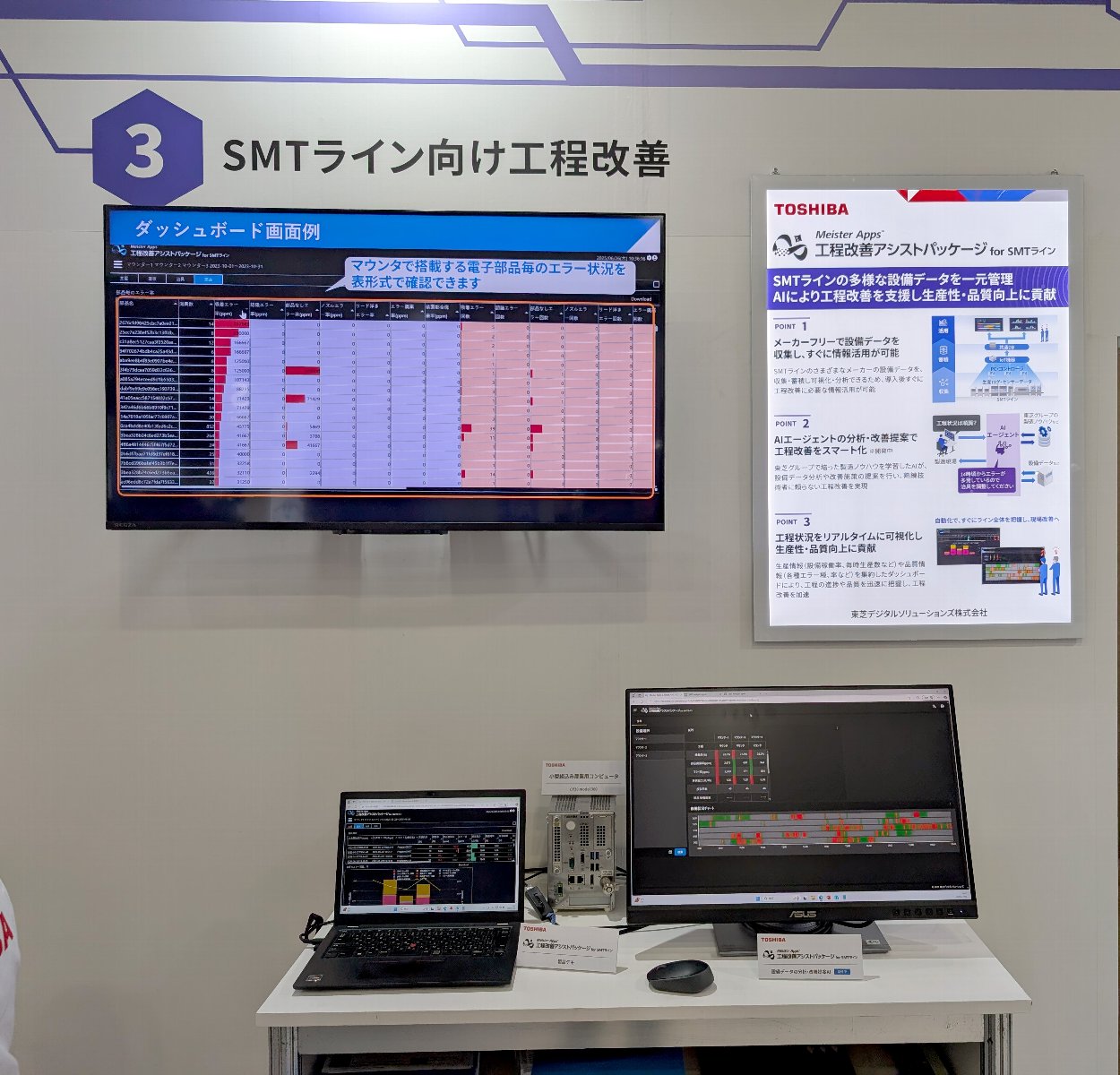 東芝ブースの様子